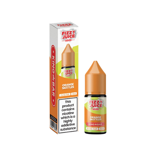 20mg Fizzy Juice 5000 by King Bar 10ml Nic Salts (50VG/50PG) - Flavour: Mr Blue