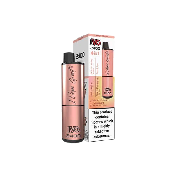 20mg I VG 2400 Disposable Vapes 2400 Puffs - 4 in 1 Multi-Edition - Flavour: Blackberry Edition