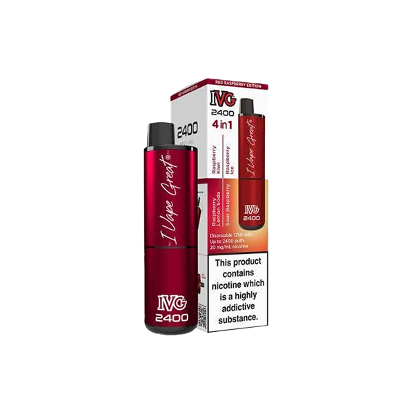 20mg I VG 2400 Disposable Vapes 2400 Puffs - 4 in 1 Multi-Edition - Flavour: Blackberry Edition