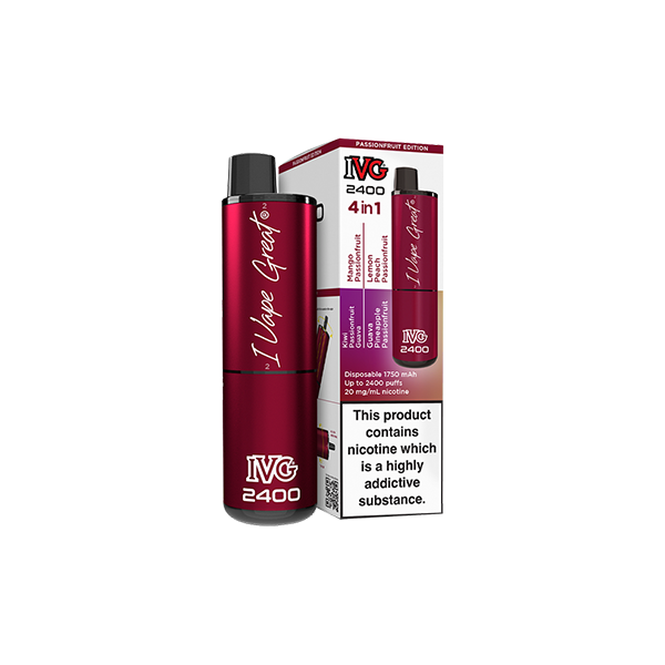 20mg I VG 2400 Disposable Vapes 2400 Puffs - 4 in 1 Multi-Edition - Flavour: Purple Edition