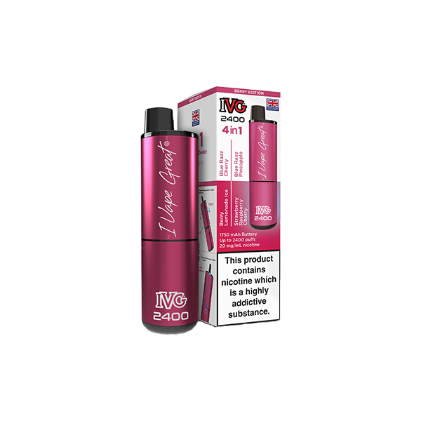 20mg IVG 2400 4 in 1 Multi Edition Rechargeable Pod Vape Kit 2400 Puffs - Flavour: Menthol Edition