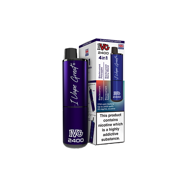 20mg IVG 2400 4 in 1 Multi Edition Rechargeable Pod Vape Kit 2400 Puffs - Flavour: Mango Edition