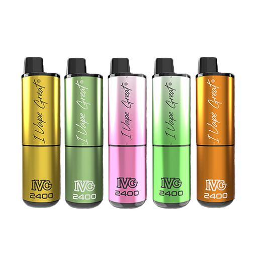 20mg IVG 2400 4 in 1 Multi Edition Rechargeable Pod Vape Kit 2400 Puffs - Flavour: Lime Edition