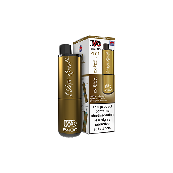 20mg IVG 2400 4 in 1 Multi Edition Rechargeable Pod Vape Kit 2400 Puffs - Flavour: Menthol Edition