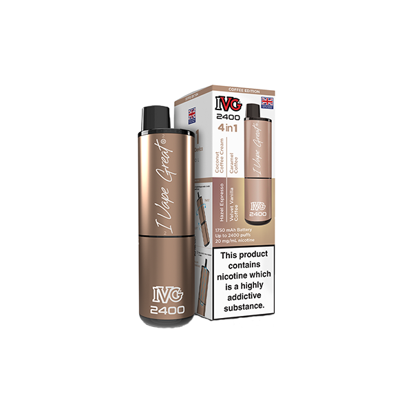 20mg IVG 2400 4 in 1 Multi Edition Rechargeable Pod Vape Kit 2400 Puffs - Flavour: Blue Edition