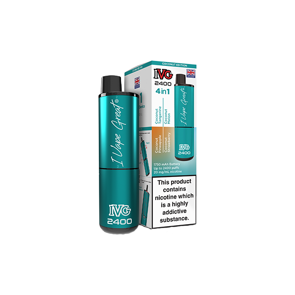 20mg IVG 2400 4 in 1 Multi Edition Rechargeable Pod Vape Kit 2400 Puffs - Flavour: Berry Edition