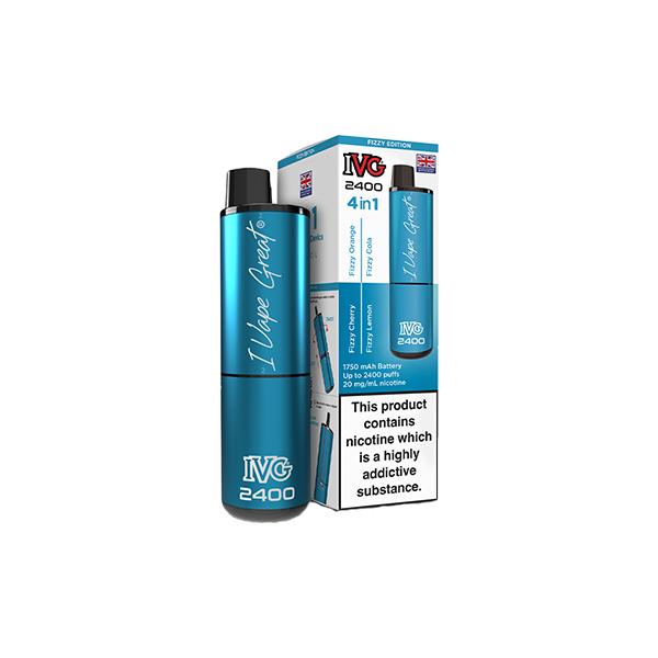 20mg IVG 2400 4 in 1 Multi Edition Rechargeable Pod Vape Kit 2400 Puffs - Flavour: Berry Edition