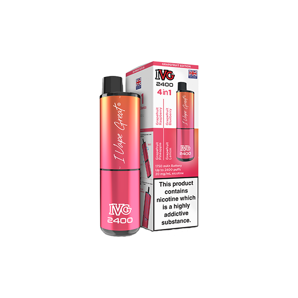 20mg IVG 2400 4 in 1 Multi Edition Rechargeable Pod Vape Kit 2400 Puffs - Flavour: Frozen Edition