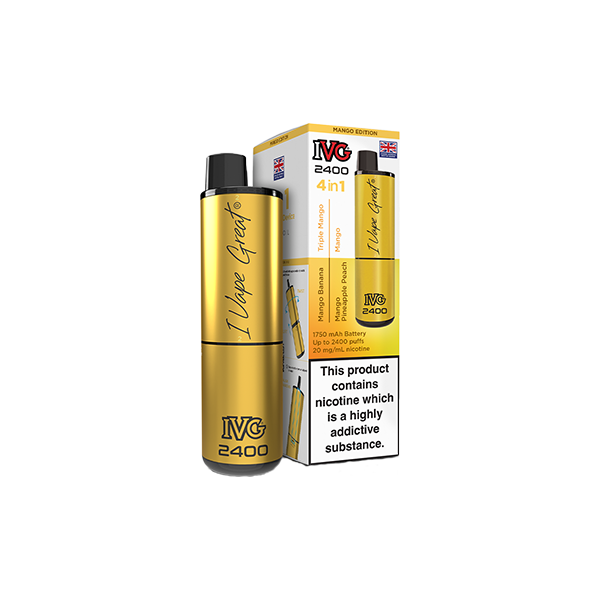 20mg IVG 2400 4 in 1 Multi Edition Rechargeable Pod Vape Kit 2400 Puffs - Flavour: Frozen Edition