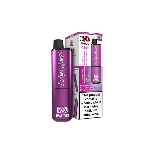 20mg IVG 2400 4 in 1 Multi Edition Rechargeable Pod Vape Kit 2400 Puffs - Flavour: Menthol Edition
