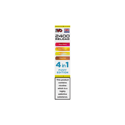 20mg IVG 2400 Reload Multi Edition Prefilled Pods 2ml 2400 Puffs - 4 Pcs - Flavour: Grape Edition