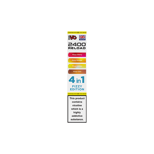 20mg IVG 2400 Reload Multi Edition Prefilled Pods 2ml 2400 Puffs - 4 Pcs - Flavour: Fizzy Edition