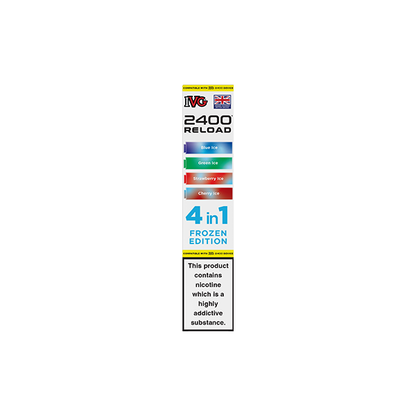 20mg IVG 2400 Reload Multi Edition Prefilled Pods 2ml 2400 Puffs - 4 Pcs - Flavour: Grape Edition