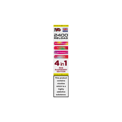 20mg IVG 2400 Reload Multi Edition Prefilled Pods 2ml 2400 Puffs - 4 Pcs - Flavour: Blue Edition