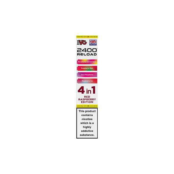 20mg IVG 2400 Reload Multi Edition Prefilled Pods 2ml 2400 Puffs - 4 Pcs - Flavour: Juicy Edition