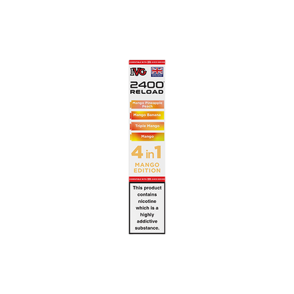 20mg IVG 2400 Reload Multi Edition Prefilled Pods 2ml 2400 Puffs - 4 Pcs - Flavour: Citrus Edition
