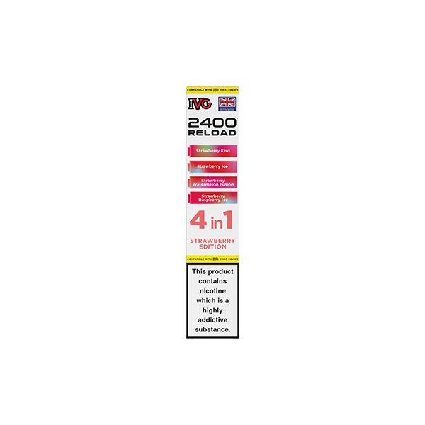 20mg IVG 2400 Reload Multi Edition Prefilled Pods 2ml 2400 Puffs - 4 Pcs - Flavour: Special Edition