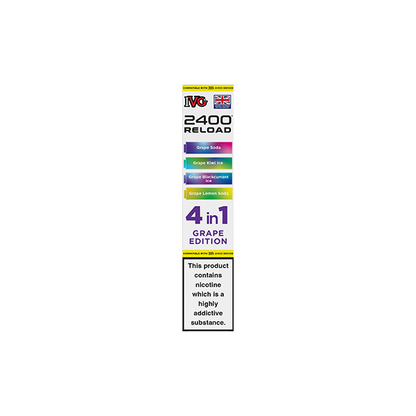 20mg IVG 2400 Reload Multi Edition Prefilled Pods 2ml 2400 Puffs - 4 Pcs - Flavour: Citrus Edition