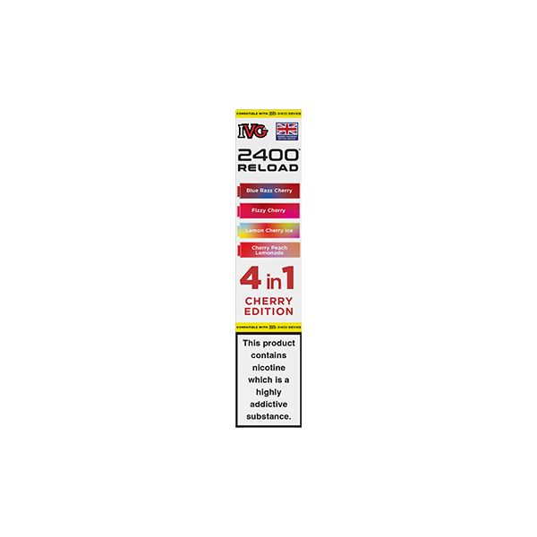 20mg IVG 2400 Reload Multi Edition Prefilled Pods 2ml 2400 Puffs - 4 Pcs - Flavour: Yellow Edition