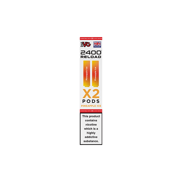 20mg IVG 2400 Reload Prefilled Pods 2ml 2400 Puffs - 2 Pcs - Flavour: Pro Blue