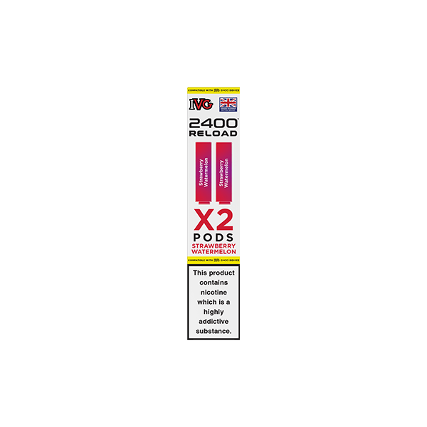 20mg IVG 2400 Reload Prefilled Pods 2ml 2400 Puffs - 2 Pcs - Flavour: Pro Blue