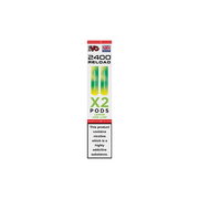 20mg IVG 2400 Reload Prefilled Pods 2ml 2400 Puffs - 2 Pcs - Flavour: Watermelon Ice