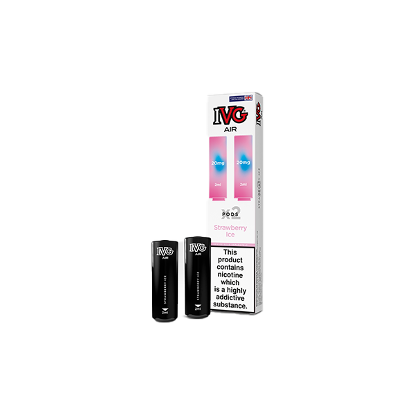 20mg IVG Air Prefilled Pods 2ml 1200 Puffs - 2 Pcs - Flavour: Lemon Cherry Passionfruit