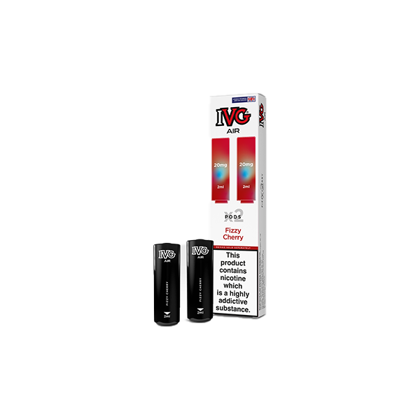 20mg I VG Air Prefilled Pods 2ml 1200 Puffs - 2 Pcs - Flavour: Blue Razz Plum