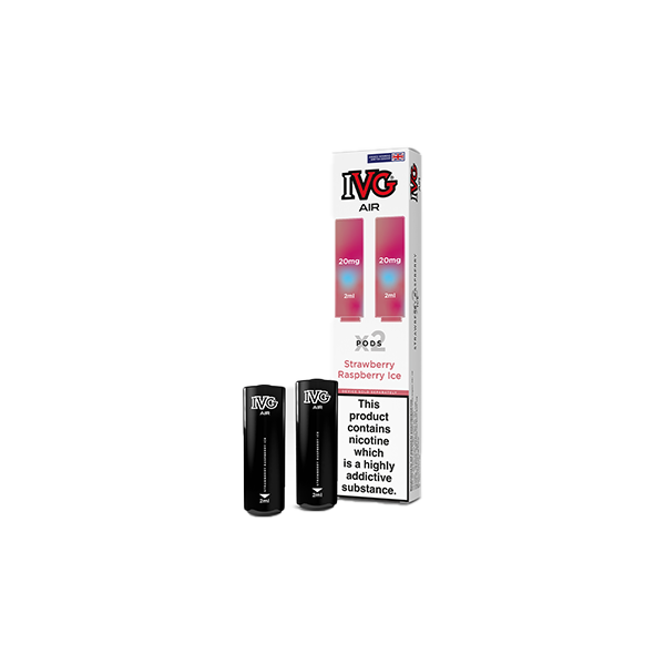 20mg I VG Air Prefilled Pods 2ml 1200 Puffs - 2 Pcs - Flavour: Pineapple Passionfruit