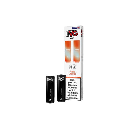 20mg IVG Air Prefilled Pods 2ml 1200 Puffs - 2 Pcs - Flavour: Peach Mango Ice