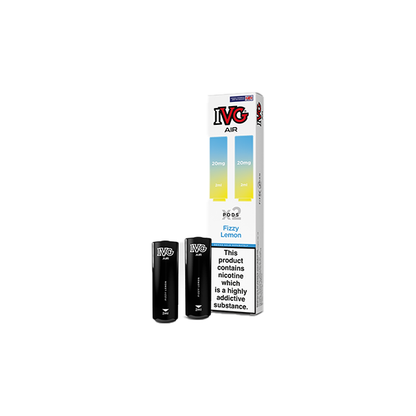 20mg IVG Air Prefilled Pods 2ml 1200 Puffs - 2 Pcs - Flavour: Fizzy Cherry