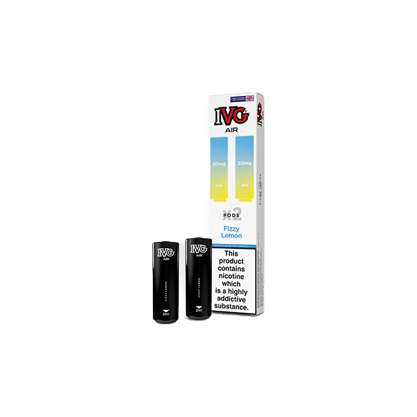 20mg I VG Air Prefilled Pods 2ml 1200 Puffs - 2 Pcs - Flavour: Pineapple Passionfruit