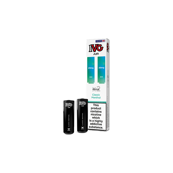 20mg I VG Air Prefilled Pods 2ml 1200 Puffs - 2 Pcs - Flavour: Blue Razz Plum