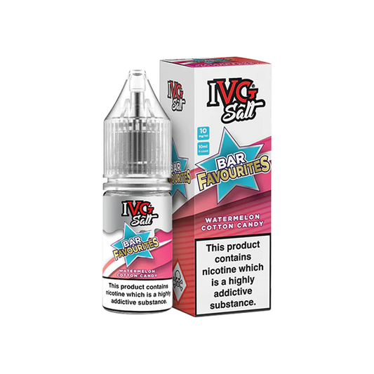 20mg I VG Bar Favourites 10ml Nic Salts (50VG/50PG) - Flavour: Fresh Mint