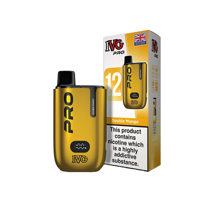 20mg IVG Pro 12 Prefilled Pod Vape Kit 10000 Puffs - Flavour: Cherry Ice
