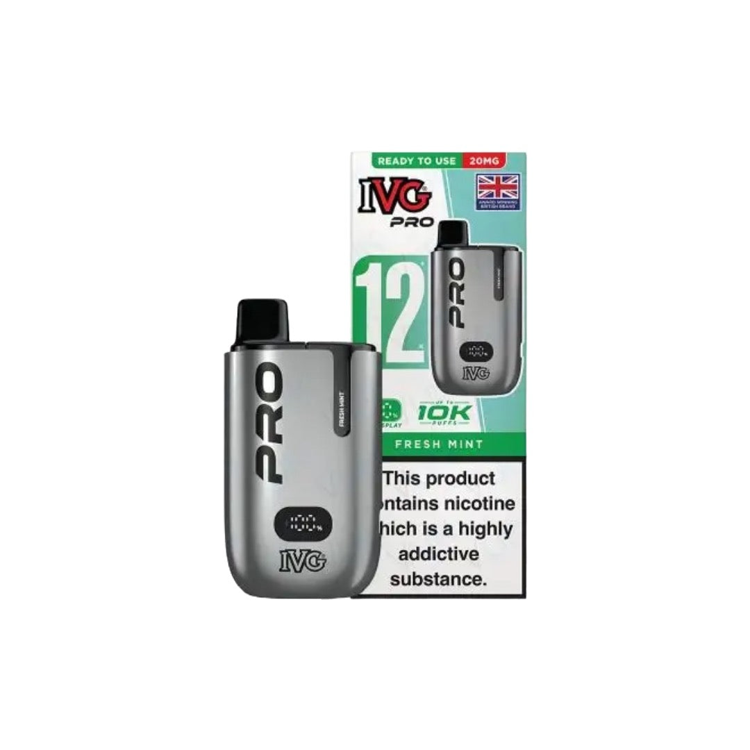 20mg IVG Pro 12 Prefilled Pod Vape Kit 10000 Puffs - Flavour: Pineapple Ice