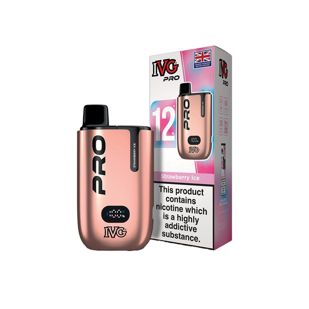 20mg I VG Pro 12 Prefilled Pod Vape Kit 10000 Puffs - Flavour: Pink Lemonade