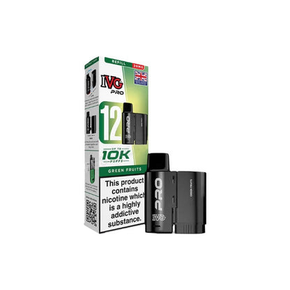 20mg I VG Pro 12 Refill Pod Pack 10000 Puffs - Flavour: Blueberry Mint