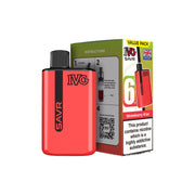 20mg I VG SAVR Prefilled Pod Vape Kit 3000 Puffs - Flavour: Strawberry Raspberry Cherry