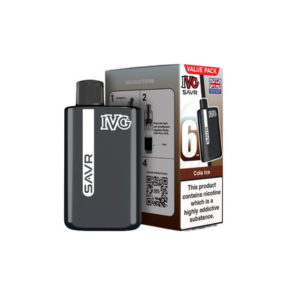 20mg I VG SAVR Prefilled Pod Vape Kit 3000 Puffs - Flavour: Double Apple