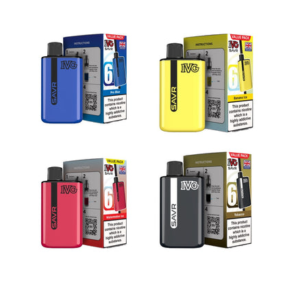 20mg IVG SAVR Prefilled Pod Vape Kit 3000 Puffs - Flavour: Pro Blue