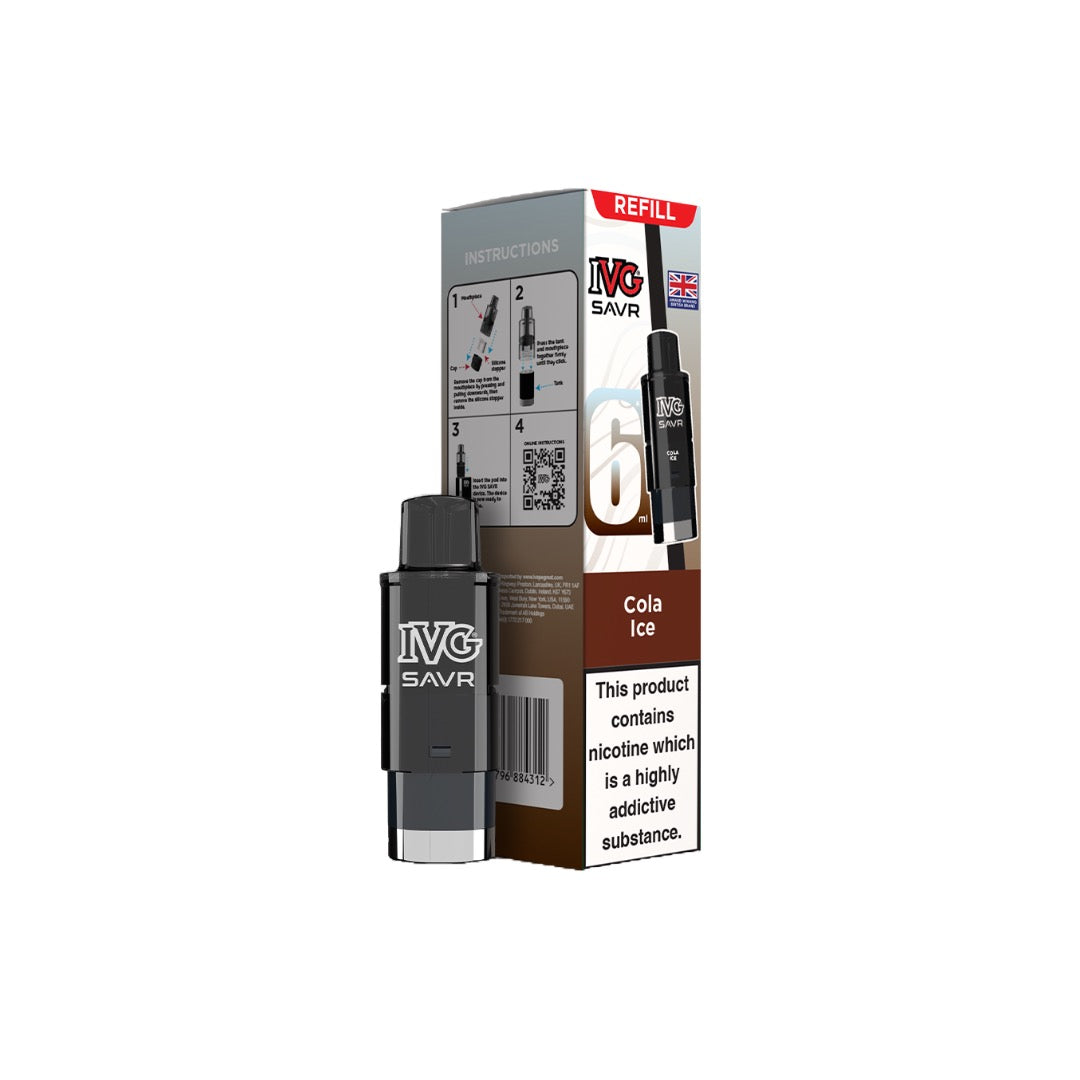 20mg I VG SAVR Refill Pod Pack 3000 Puffs - Flavour: Tobacco