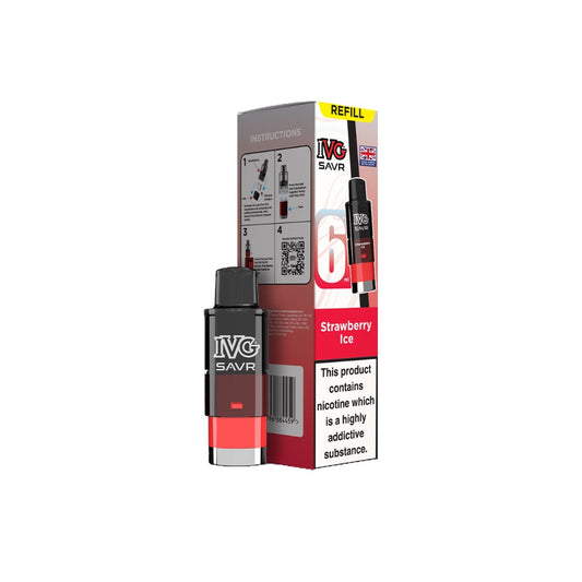 20mg I VG SAVR Refill Pod Pack 3000 Puffs - Flavour: Banana Ice