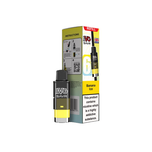 20mg I VG SAVR Refill Pod Pack 3000 Puffs - Flavour: Classic Menthol