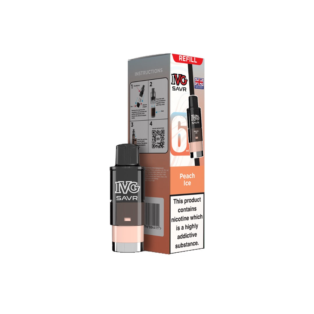 20mg I VG SAVR Refill Pod Pack 3000 Puffs - Flavour: Cola Ice