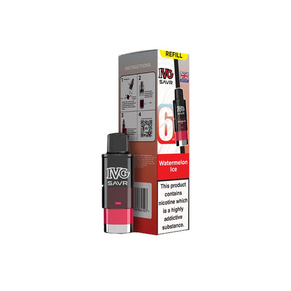 20mg I VG SAVR Refill Pod Pack 3000 Puffs - Flavour: Red Fusion