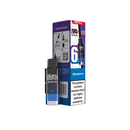 20mg I VG SAVR Refill Pod Pack 3000 Puffs - Flavour: Pro Blue