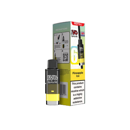 20mg I VG SAVR Refill Pod Pack 3000 Puffs - Flavour: Banana Ice