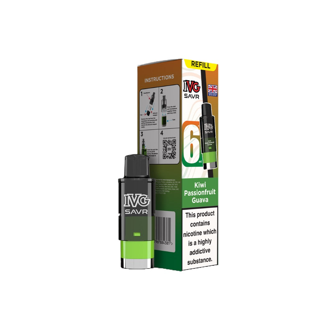 20mg I VG SAVR Refill Pod Pack 3000 Puffs - Flavour: Blue Sour Raspberry