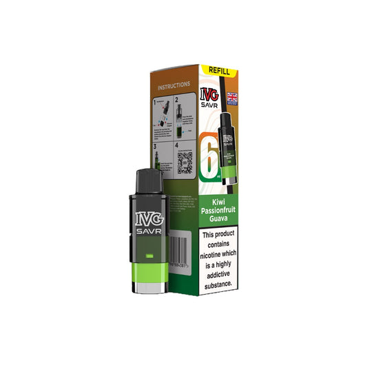 20mg I VG SAVR Refill Pod Pack 3000 Puffs - Flavour: Fizzy Cherry